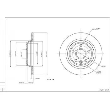 Brzdový kotouč Brzdový kotouč HART 229 064