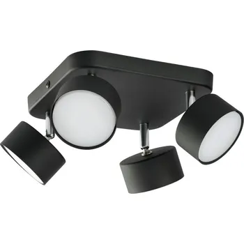 TK LIGHTING Bodový lustr - CLARK 3405, 230V/10W/4xGX53, černá/chrom