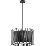 TK LIGHTING Lustr - HARMONY 1655, Ø 50 cm, 230V/15W/1xE27, černá/bílá
