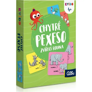 Společenská hra Chytré pexeso - Zvířecí rodina 2. vydání - Albi