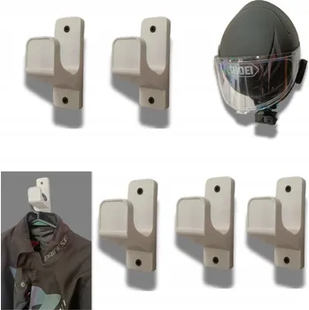 Cyklistická přilba 5x Držák na motocyklová přilba / cyklistickou helmu / MTB helmu - montáž na zeď - Bílý