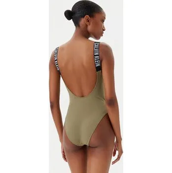 Dámské plavky Calvin Klein Swimwear Jednodílné plavky KW0KW02859 Zelená L
