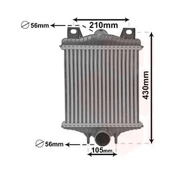 Chladič motoru intercooler 3.0D, 4.4D [275*277*64]