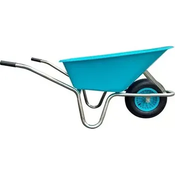 Kolečko Zahradní kolečko Livex s plastovou korbou, 100 l - tyrkysové