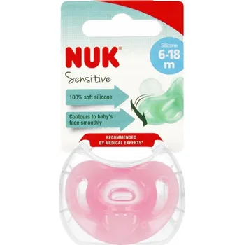 Anatomický Dudlík NUK , ortodontický silikon, 6 měsíců +