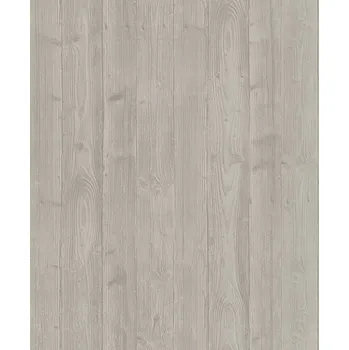 Tapeta TAPETA BÉŽOVÁ S MOTIVEM DŘEVA VINYLOVÁ OMYVATELNÁ