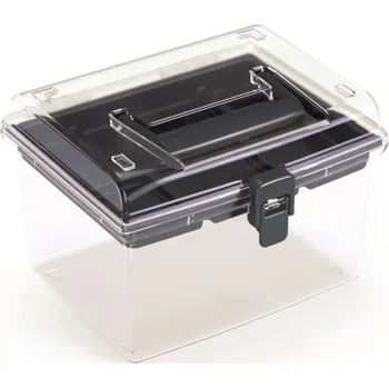 Organizér na kosmetiku PROSPERPLAST Plastový organizér - NUF HIGH Rozměr: 19,5x17,4x13,5 cm, Barva: černá