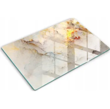 Obraz Tvrzené skleněné kuchyňské desky s grafikou Velká 80x52 cm Textura mramor