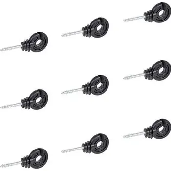 Ohradník Kruhový izolátor s vrutem pro vodiče do 12 mm - balení 100 ks