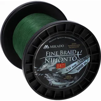 Pletená Šňůra Mikado Nihonto Fine Braid 0.06mm 3000m zelená