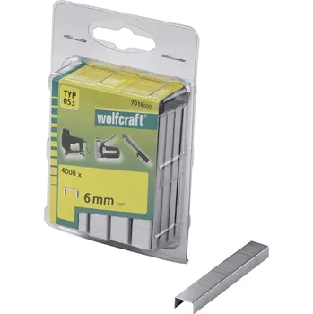 Průmyslová sponka Wolfcraft Wolfcraft Široké sponky do sponkovačky výška 6 mm 4000 ks 7016000