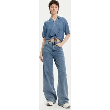 Tommy Jeans Košile DW0DW20603 Modrá Relaxed Fit XL