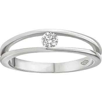 Šperk Zlatý prsten Danika s Brilliance Zirconia z bílého 14kt zlata