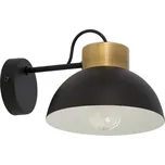 TK LIGHTING Nástěnné svítidlo - TEDI 3386, 230V/15W/1xE27, černá/zlatá/bílá