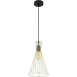 TK LIGHTING Lustr - SAHARA 3375, Ø 22 cm, 230V/15W/1xE27, zlatá/černá