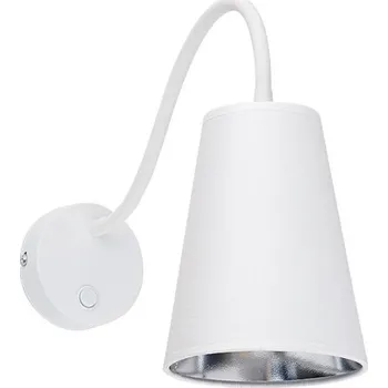 Nástěnné svítidlo TK LIGHTING Nástěnné bodové svítidlo - WIRE 3240, 230V/15W/1xE27, bílá/stříbrná