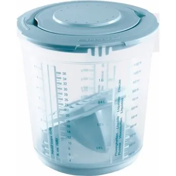 Dóza na potraviny KEEEPER Odměrka s víčkem a lisem na citróny - MATTEO Barva: modrá