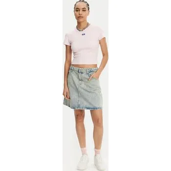 Pánské tričko HUGO T-Shirt Baby 50510749 Růžová Slim Fit XXL