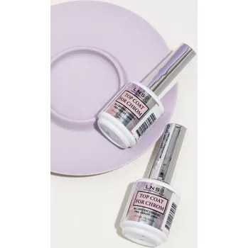 Přípravek na nehty Top Coat For CHROM / NA leštění chromu pro zářívý lesk 15ml