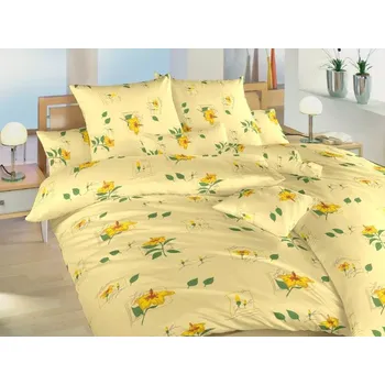 Povlečení Bavlněné povlečení - Ibišek žlutý - na zip