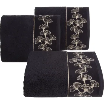Ručník BAVLNĚNÝ RUČNÍK LIMITED COLLECTION VICTORIA10 50X90 CM ČERNÁ