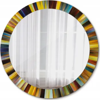 Zrcadlo Zrcadlo Kulaté Barevné paprsky 80cm