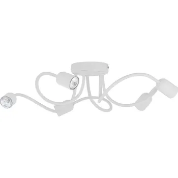 TK LIGHTING Lustr - GRACJAN 3431, Ø 50 cm, 230V/15W/5xGU10, bílá