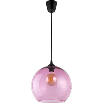 TK LIGHTING Lustr - CUBUS 3142, Ø 30 cm, 230V/15W/1xE27, růžová/černá