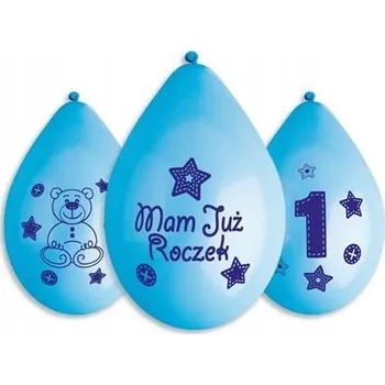 Balónek Latexové balónky Ge.Ma.R. Mám Už Rok 30 cm 5 kusů