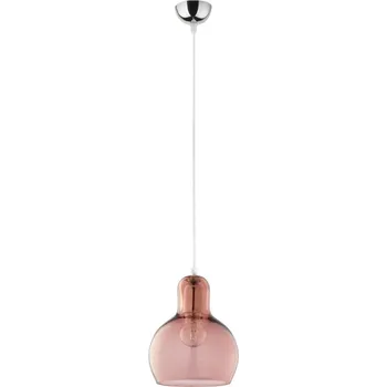 TK LIGHTING Lustr - MANGO 588, Ø 18 cm, 230V/15W/1xE27, růžová/chrom