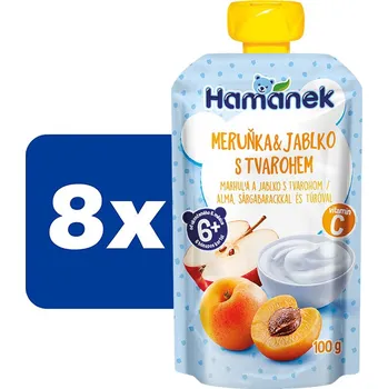 Hamánek Meruňka a jablko s tvarohem - 8 x 100 g