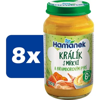 Hamánek Králík s mrkví a bramborovým pyré - 8 x 230 g