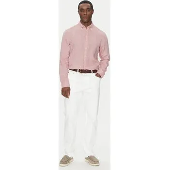 Pánská košile Michael Kors Košile CS4400H4YT Růžová Relaxed Fit M