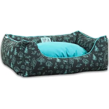 Pelíšek pro psa Akinu ČESKÝ LES Pelech pro psy nebeská modrá M 75 x 55 cm