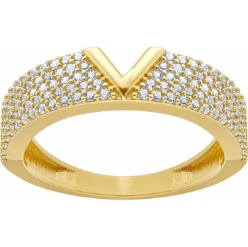 Šperk Zlatý prsten Shana s Brilliance Zirconia ze žlutého 14kt zlata