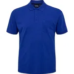 Pánské tričko s límečkem - polokošile 51116 NORTH LATITUDE modré krátký rukáv 4XL - 10XL - 7XL