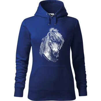 Dámská mikina Mikina - Shetlandský pony Barva: Královská modrá (05), Velikost: XXL, Střih: Dámské