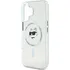 Pouzdro na mobilní telefon Karl Lagerfeld IML Choupette Head Metal Frame MagSafe pro iPhone 16 transparentní