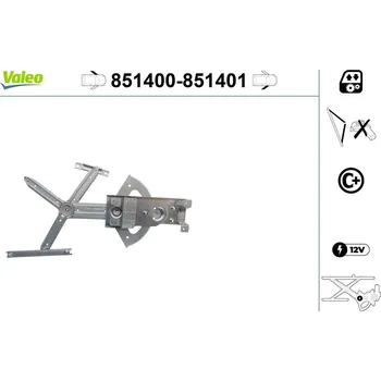 Stahovačka okna Zvedací zařízení oken VALEO WYPRZEDA˝ 851400
