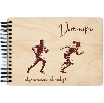 Fotoalbum Dřevěné sportovní fotoalbum BĚH II Barva vnitřních papírů: Bílá