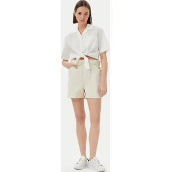 Pánské oblečení Tommy Jeans Šortky z materiálu DW0DW21656 Béžová Regular Fit 27