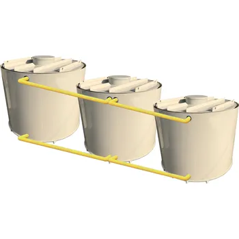 nádrž Česká nádrž Požární nádrž 45m3 PNKD45D - kruhová dvouplášťová (3*15m3)