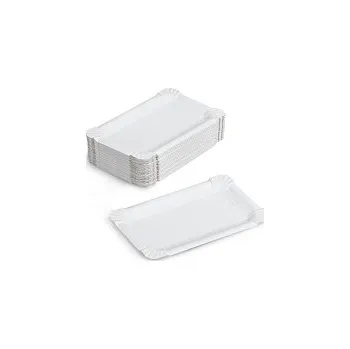 Jednorázové nádobí Papírový tácek 10x16 cm, 100 ks