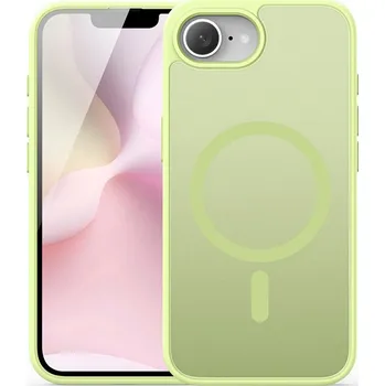 Pouzdro na mobilní telefon Kryt DUX DUCIS Yind pro Apple iPhone 16e - podpora MagSafe - plastový / gumový - zelený