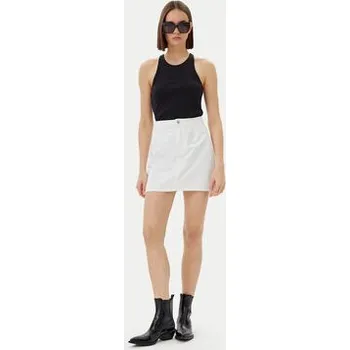 Dámská sukně Calvin Klein Jeans Džínová sukně J20J225194 Bílá Regular Fit 28