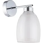 TK LIGHTING Nástěnné svítidlo - ROMA 3353, 230V/15W/1xE27, čirá/bílá/chrom