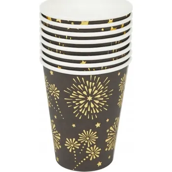 Jednorázové nádobí Kelímky Na Jedno Použití 400 ml 8 kusů Papírové kelímky Kelímky na párty