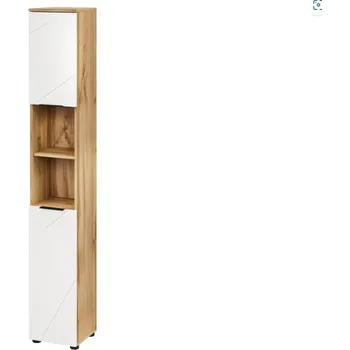 Koupelnový nábytek Szynaka Vysoká skříňka do koupelny MAZI WHITE 70