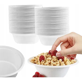 Jednorázové nádobí Nádoba Odra Magazyn z cukrové třtiny 400 ml bílá 50 ks