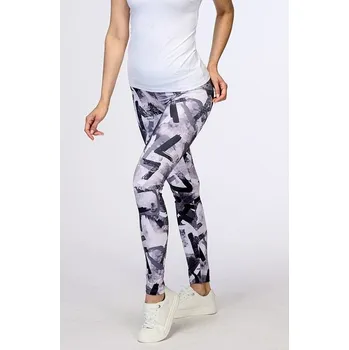 Dámské legíny Sportovní bíločerné dámské legíny 365 délka normální velikost L